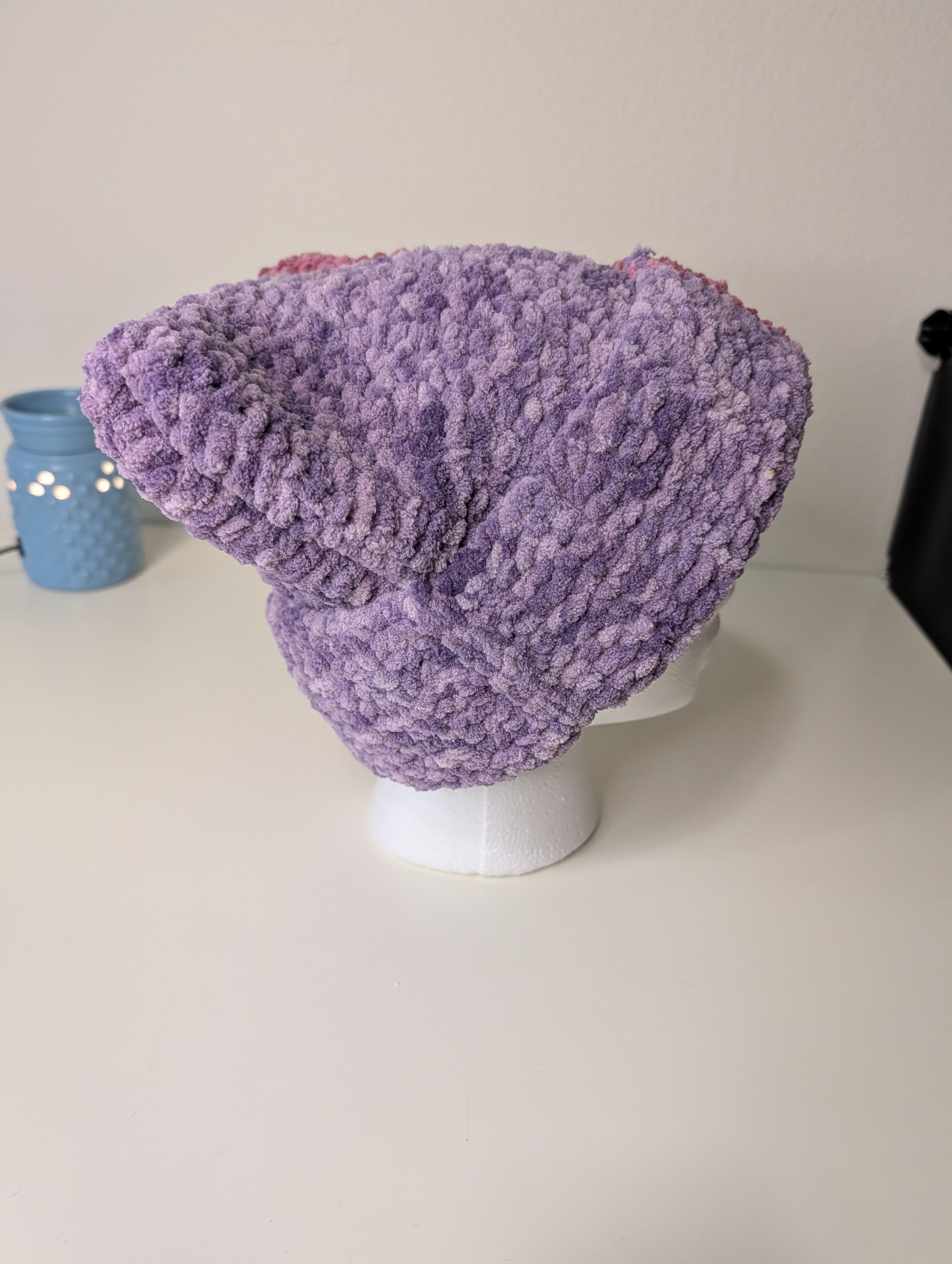 Chunky Cat Beanie-- Striped