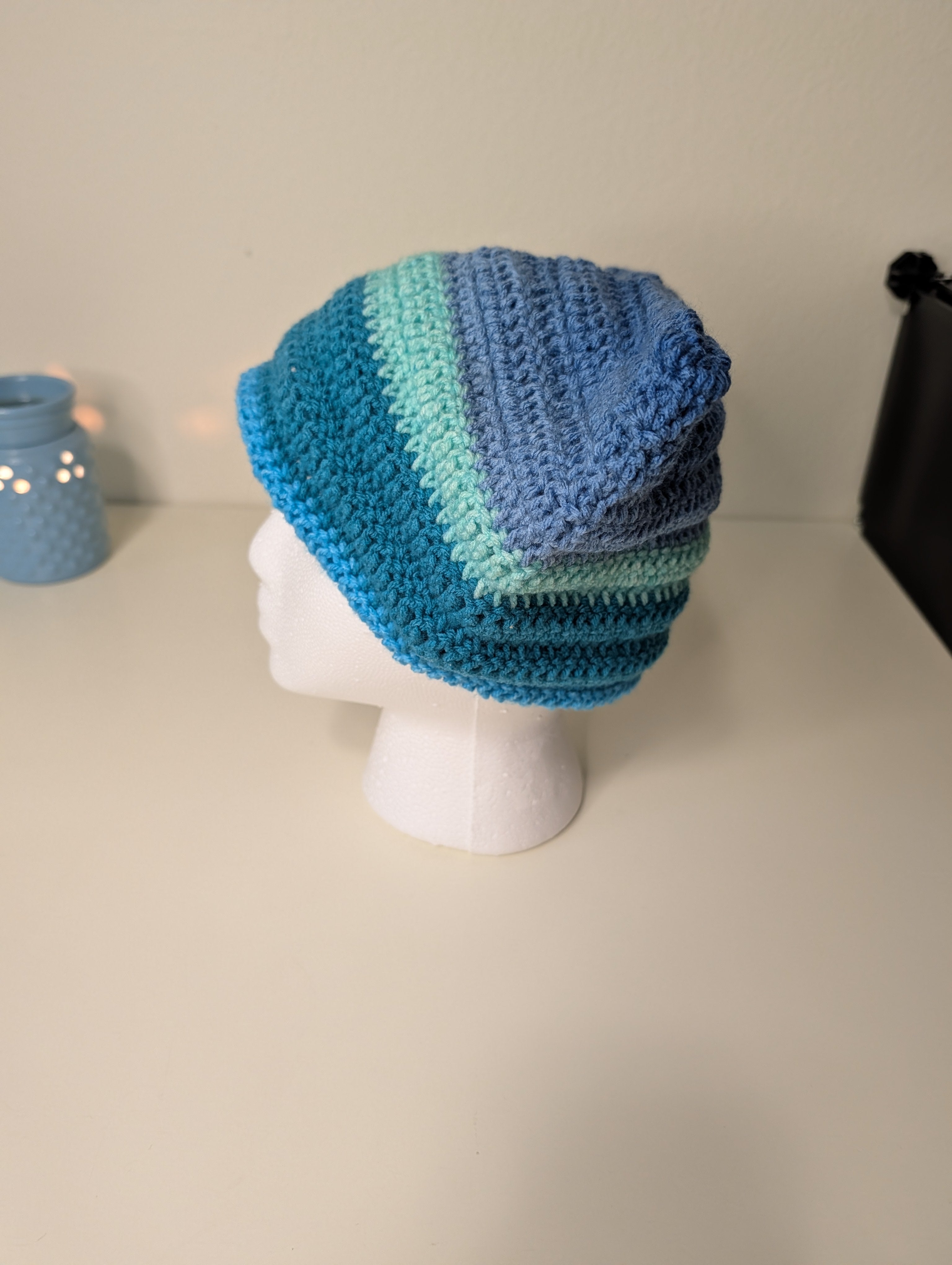 Acrylic Cat Beanie-- Solid Color
