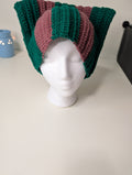 Acrylic Cat Beanie-- Striped